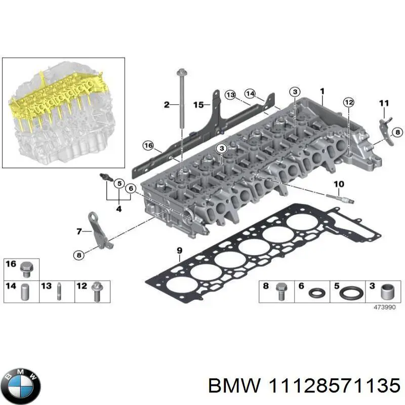 11128571135 BMW junta de culata