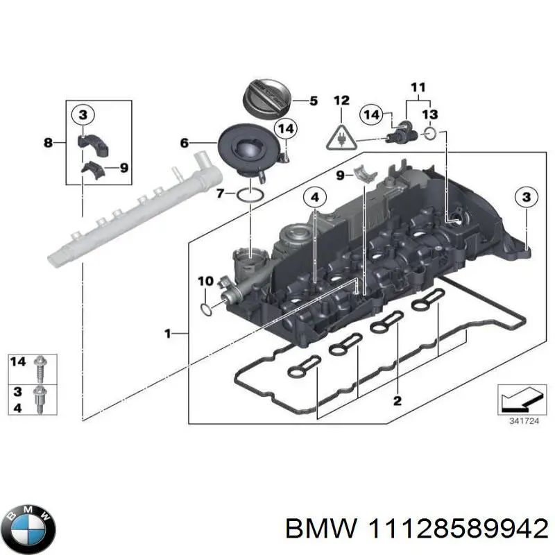 Tapa de la válvula BMW 11128589942 precio, desde 147,74 EUR