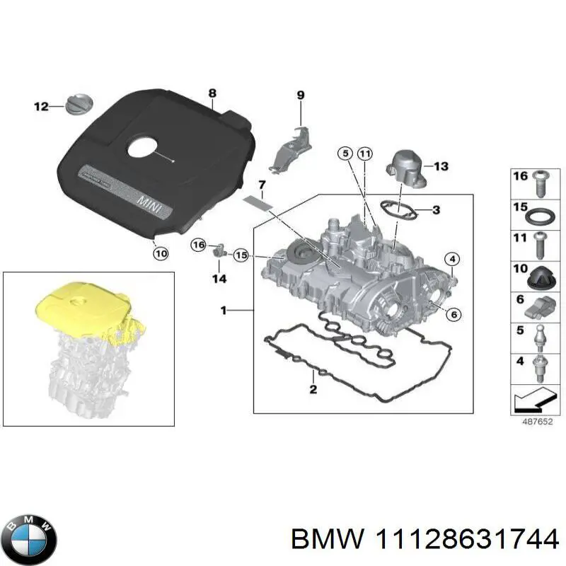 Tapa de culata BMW 2 GRAN COUPE (F44)