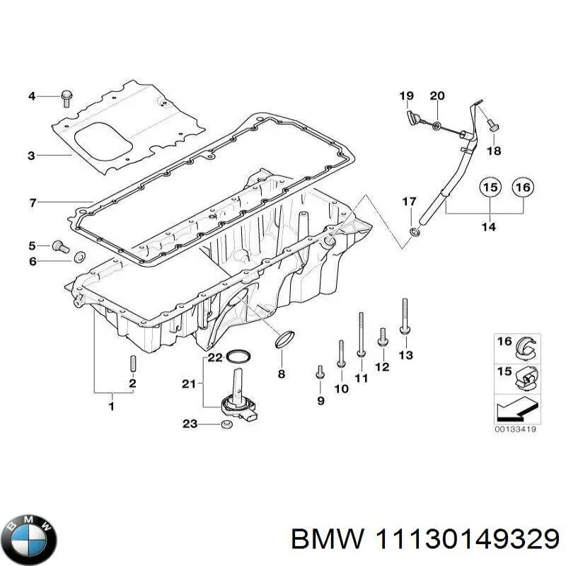 Junta del cárter de aceite BMW 11130149329 precio, desde 29,04 EUR