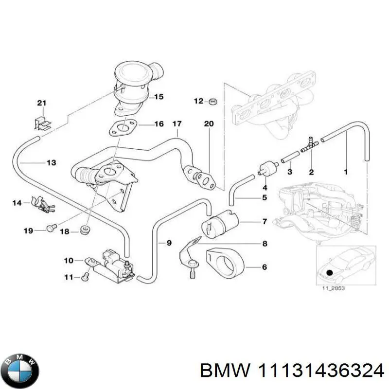 Comprar 11131436324 BMW Junta inferior del cárter de aceite