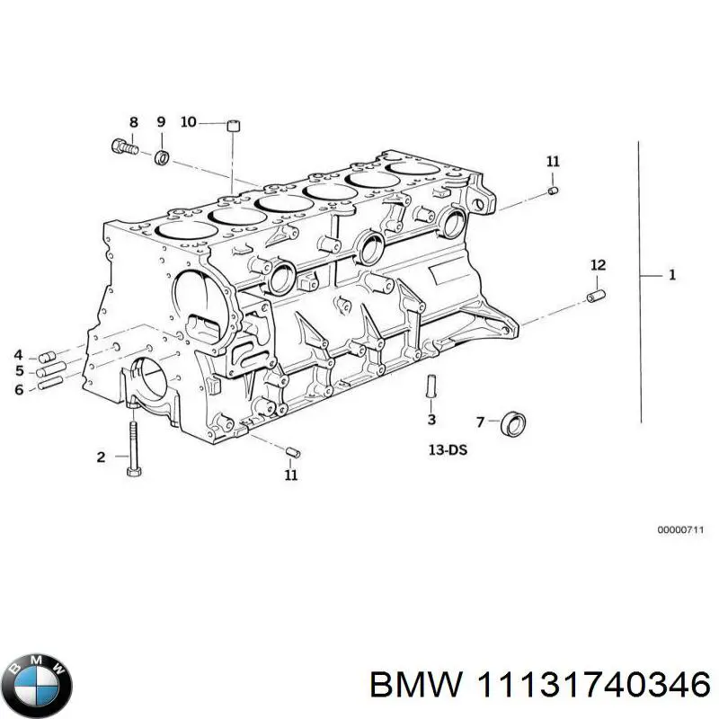 11131735935 BMW cárter de aceite