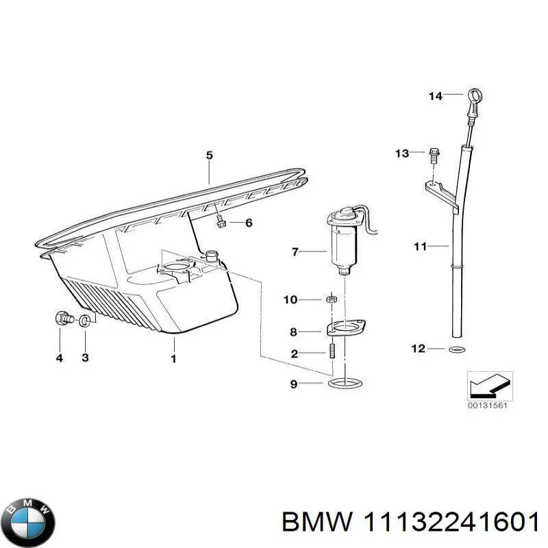 11132241601 BMW cárter de aceite