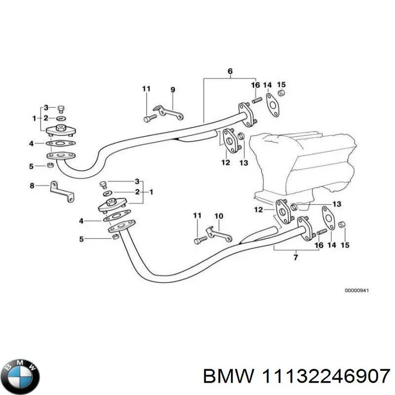 11132246907 BMW cárter de aceite