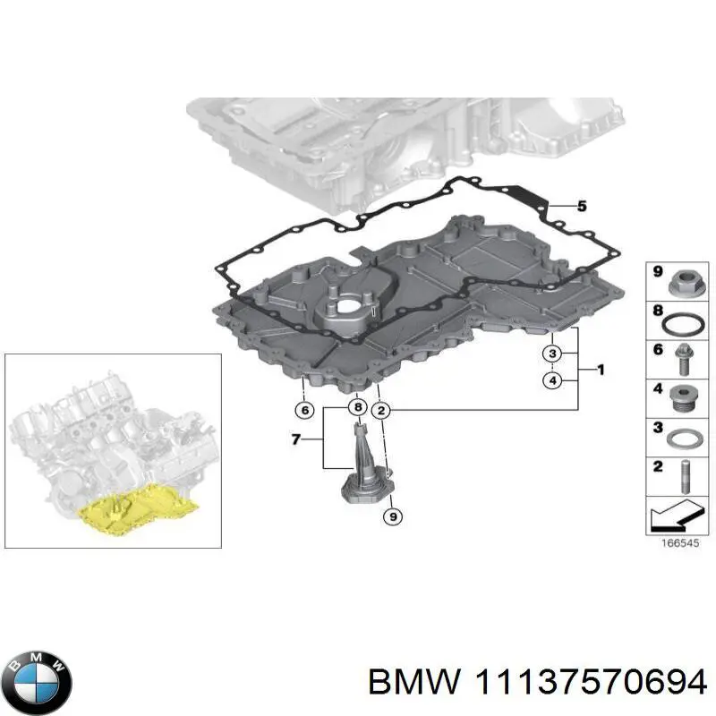 11137570694 BMW cárter de aceite