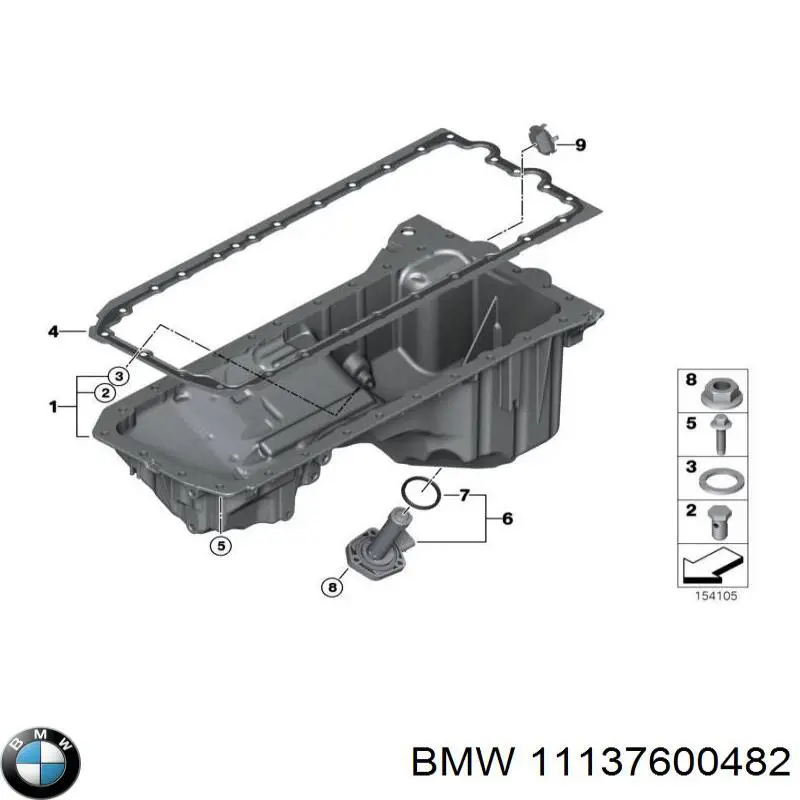 Junta del cárter de aceite BMW 11137600482 precio, desde 31,42 EUR