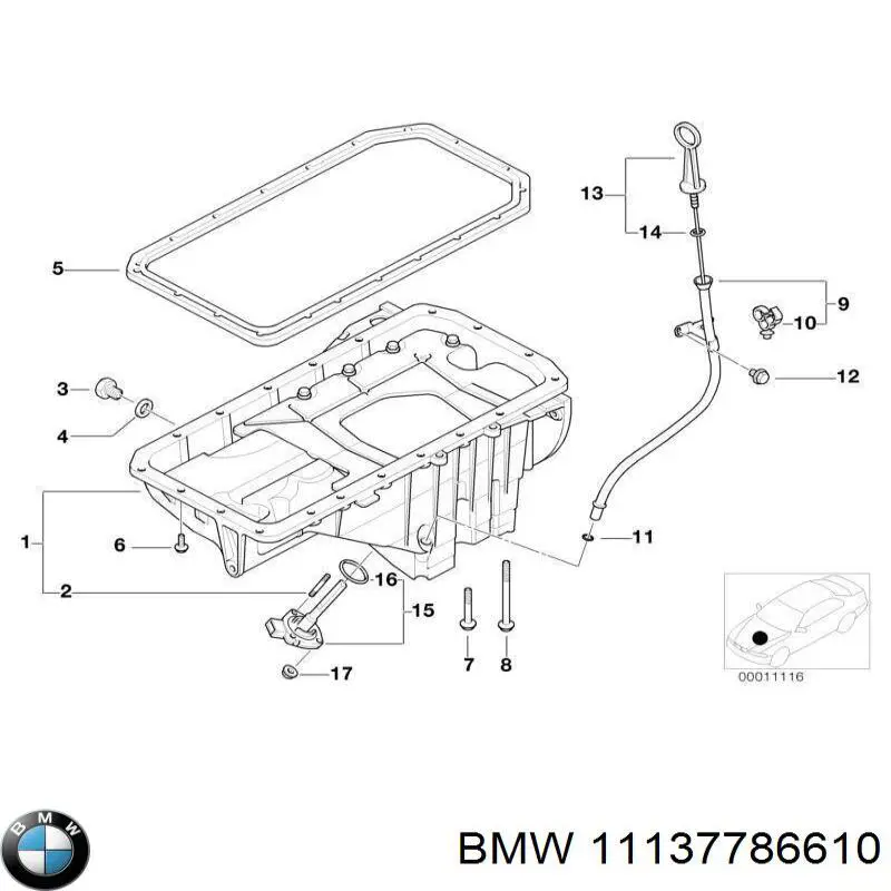 Cárter de aceite del motor para BMW 3 (E46)