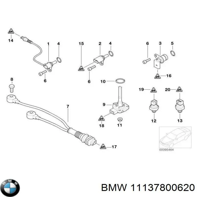 11132247170 BMW tornillo de culata