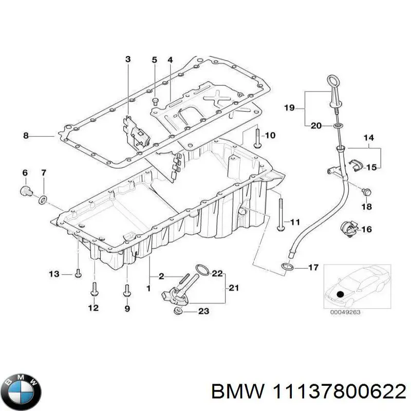 11137800622 BMW tornillo de culata