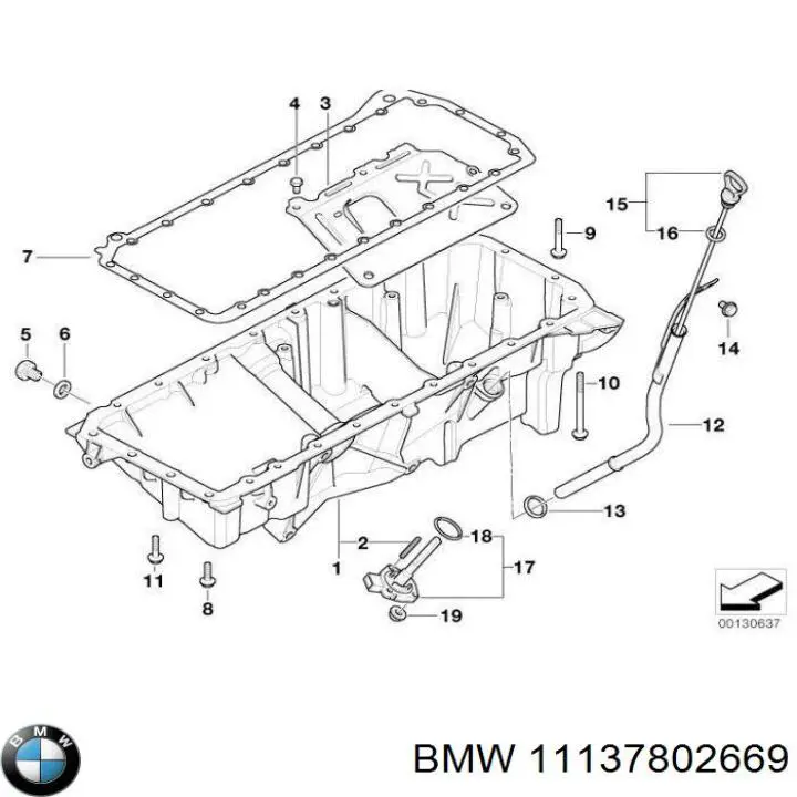 Comprar 11137802669 BMW Junta del cárter