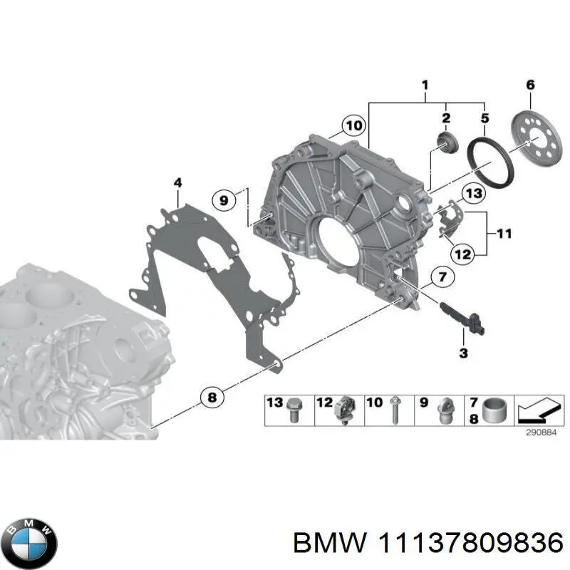 Comprar 11137809836 BMW Junta del cárter