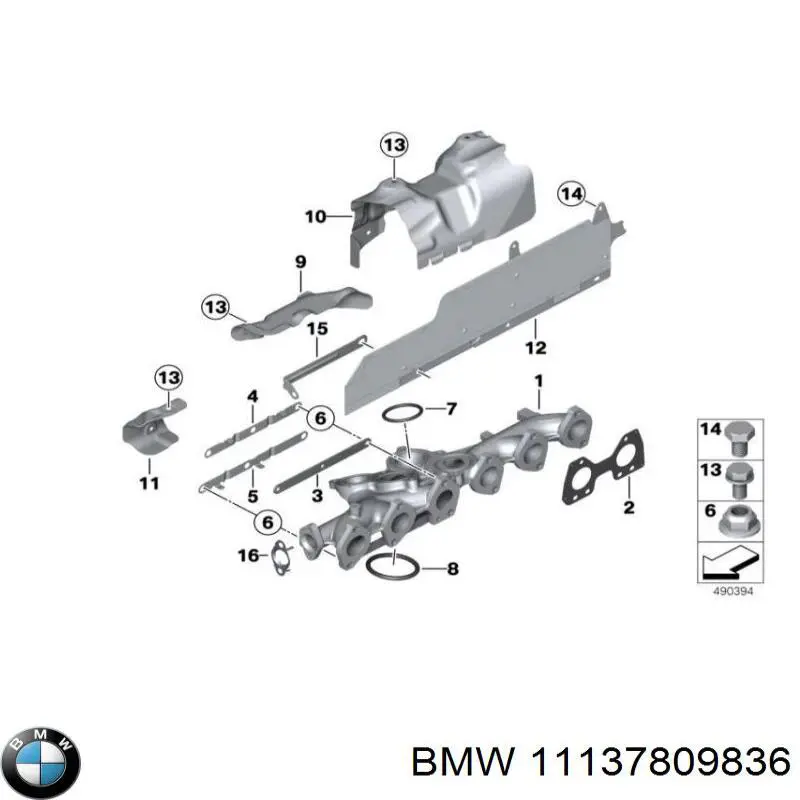 Junta, cárter de aceite BMW 11137809836