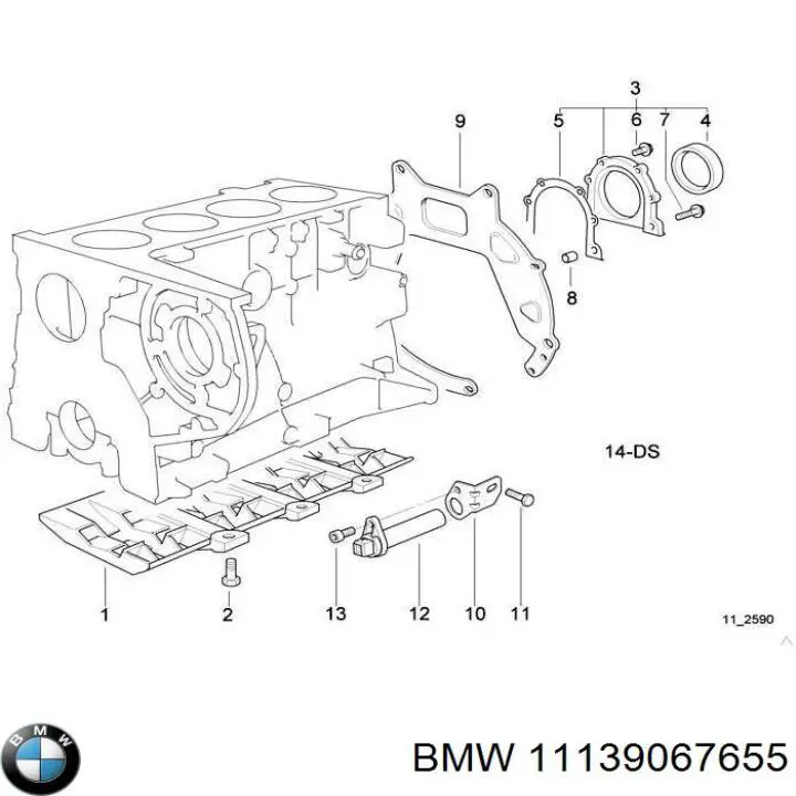 9067655 BMW junta, cárter de aceite