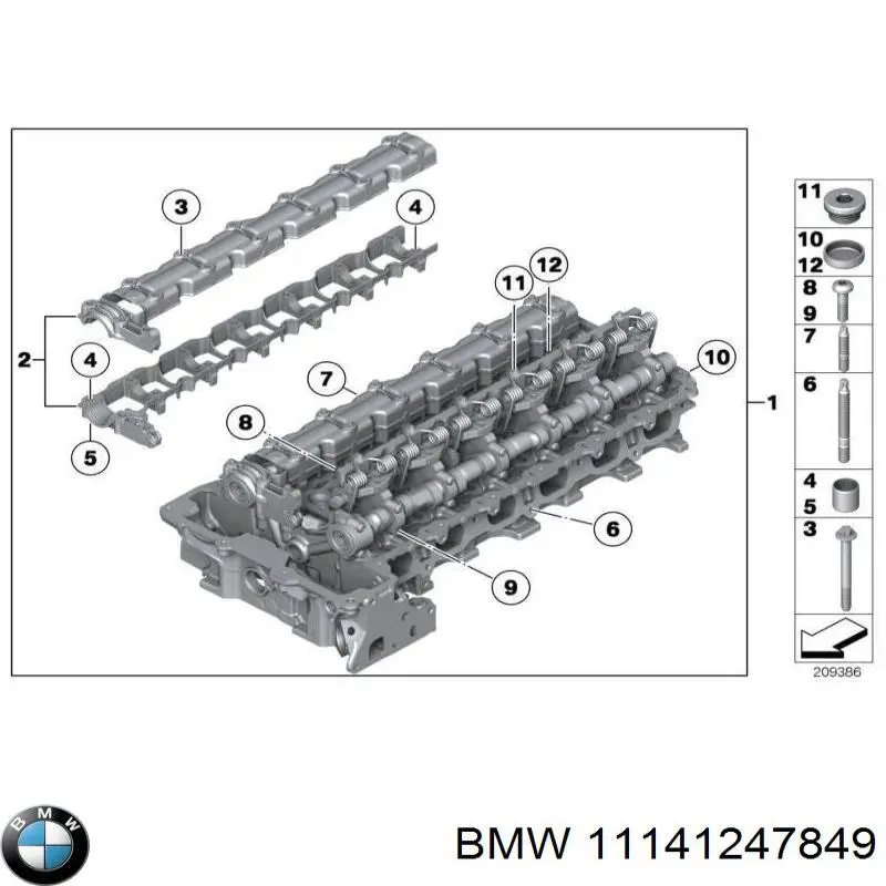 Comprar 11141247849 BMW Junta de tapa del tubo de llenado de aceite