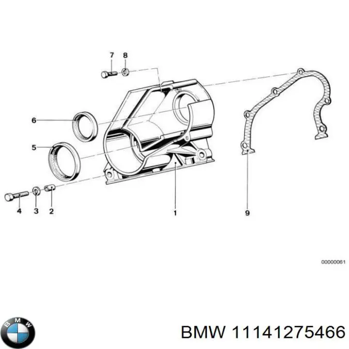 Anillo retén, cigüeñal frontal BMW 3 E36