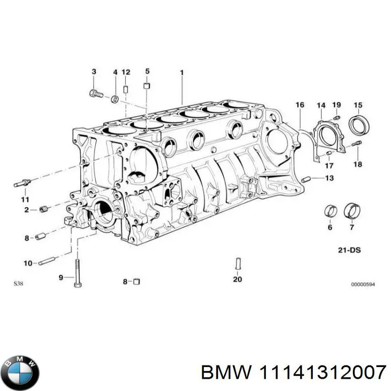 Retén de cigüeñal frontal BMW 11141312007 precio, desde 12,18 EUR