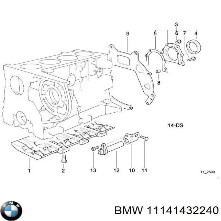 Junta de tapa trasera del bloque de cilindros BMW 11141432240 precio, desde 6,25 EUR