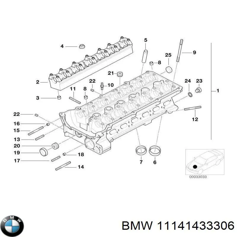 Junta, cárter de mando, izquierda para BMW 7 (E32)