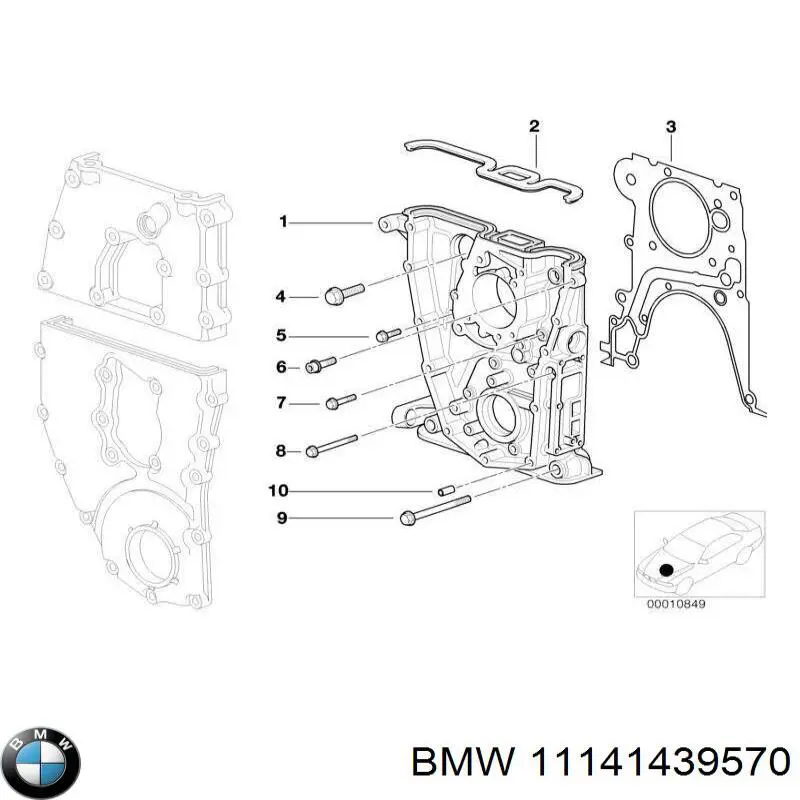 Comprar 11141439570 BMW Retén de cigüeñal frontal