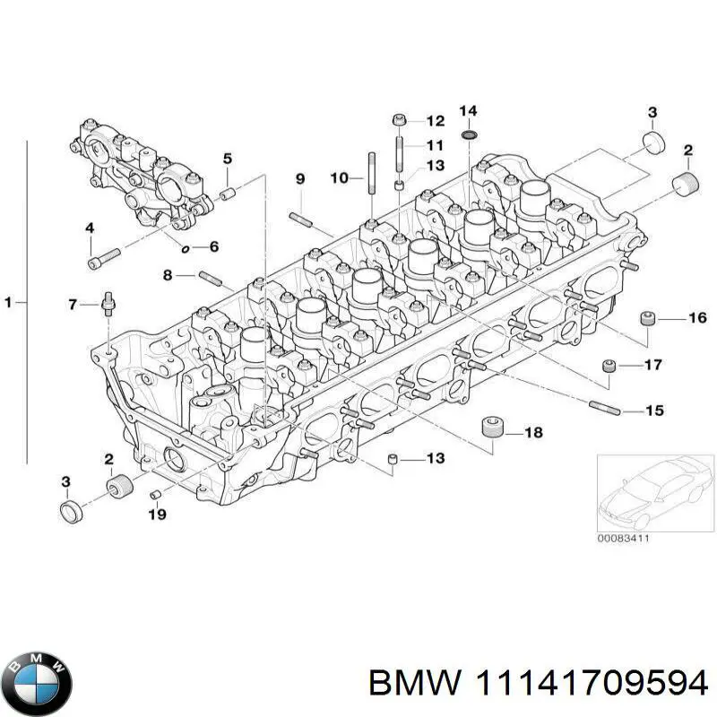 Junta de tapa frontal del motor BMW 11141709594 precio, desde 3,96 EUR