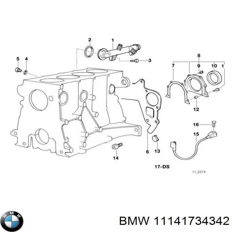 Junta, cárter de distribución para BMW 3 (E30)