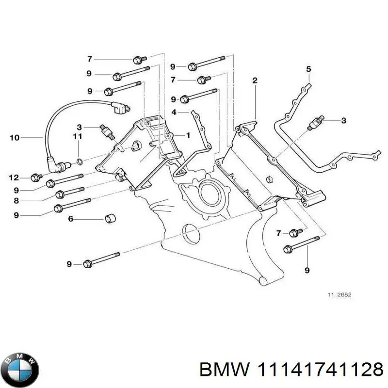 Junta, cárter de mando, izquierda para BMW 5 (E39)