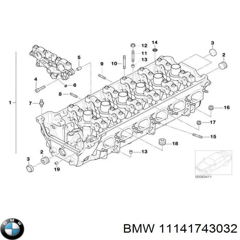 Junta de tapa frontal del motor BMW 11141743032 precio, desde 8,64 EUR