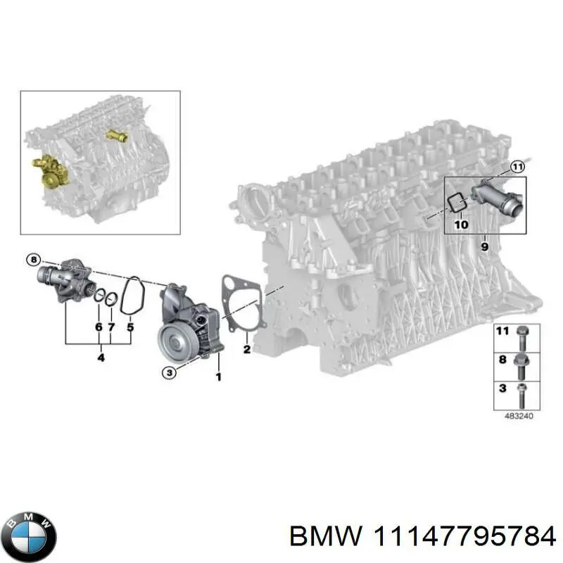 Junta del adaptador del filtro de aceite BMW 11147795784 precio, desde 100,54 EUR