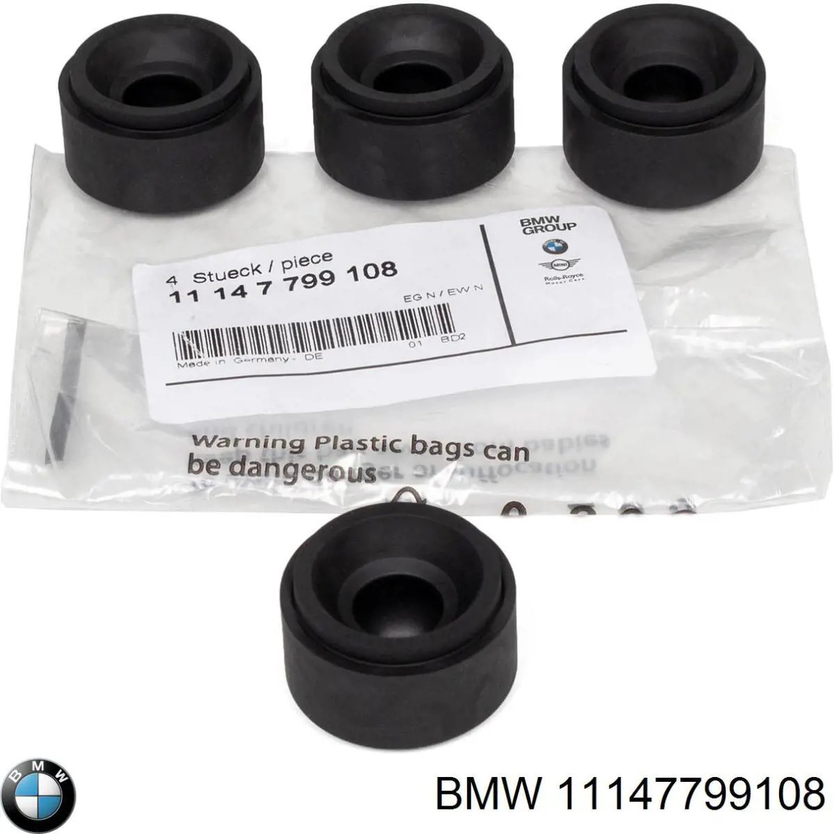 Abrazadera de silenciador trasera BMW 11147799108