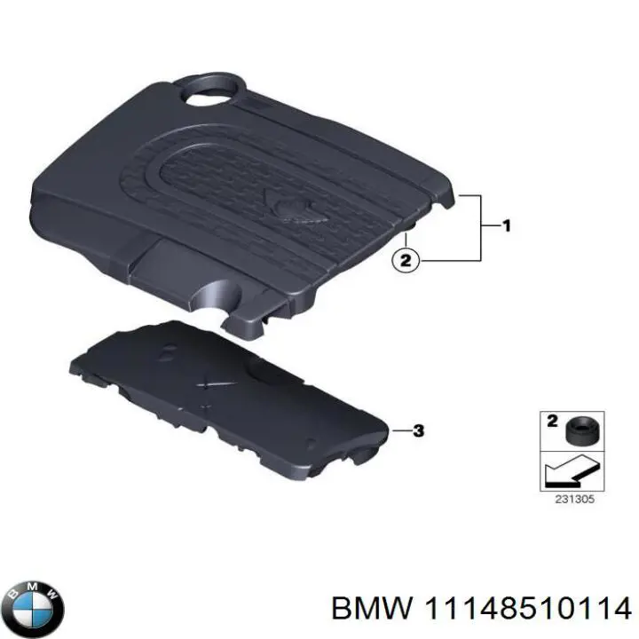 Cubierta decorativa del motor BMW 11148510114 precio, desde 70,47 EUR