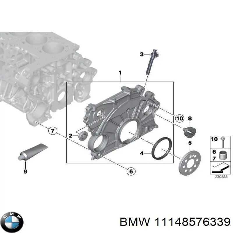 11148576339 BMW tapón roscado, colector de aceite