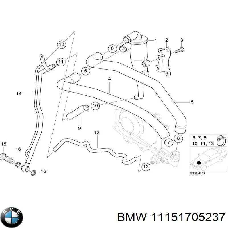 Comprar 11151705237 BMW Válvula PCV