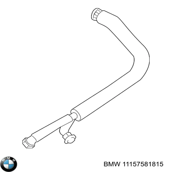 11157581815 BMW tubo de ventilacion del carter (separador de aceite)