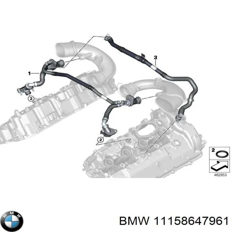 Válvula PCV BMW 11158647961 precio, desde 94,92 EUR