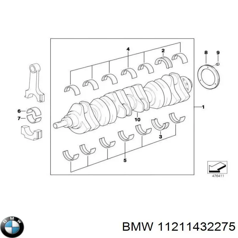 Cigüeñal BMW 5 sedán (E39) (1995 - 2003) precio, desde 364,45 EUR