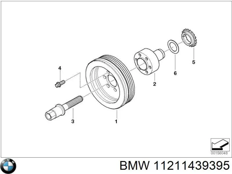 Comprar 11211439395 BMW Perno de la polea del cigüeñal