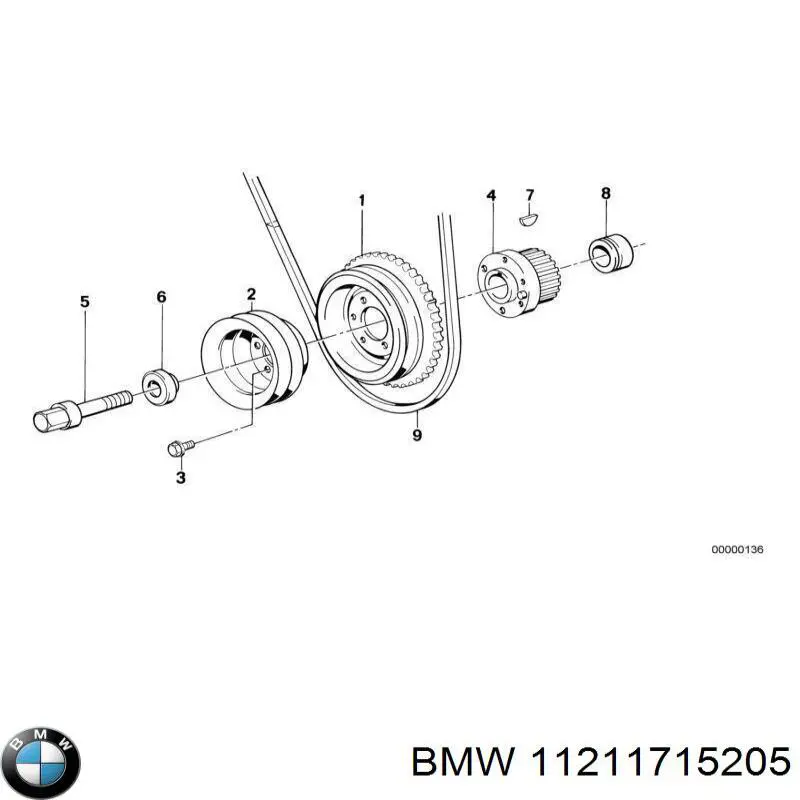 Comprar 11211715205 BMW Piñón del cigüeñal