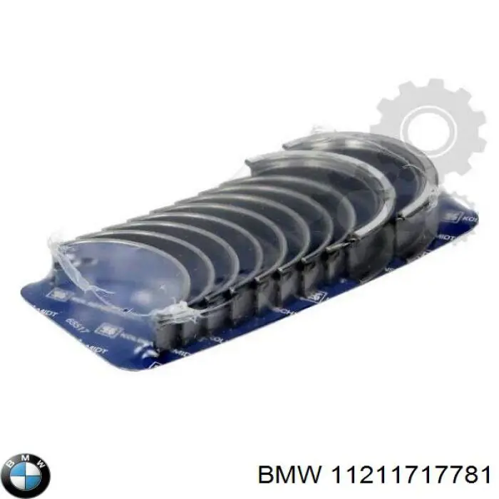 11211717781 BMW juego de cojinetes de cigüeñal, cota de reparación +0,25 mm