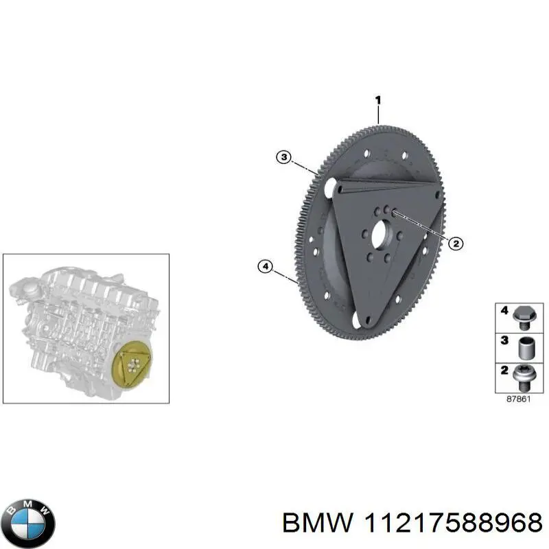 Corona dentada del sensor de posición del cigüeñal BMW 11217588968 precio, desde 59,70 EUR