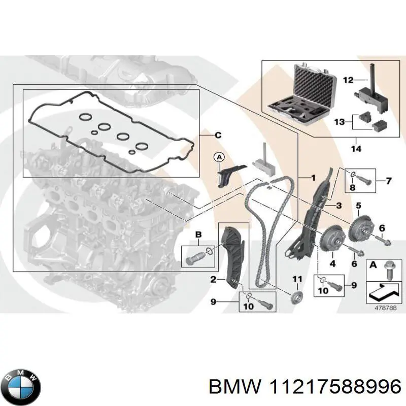 Piñón del cigüeñal BMW 11217588996 precio, desde 10,46 EUR
