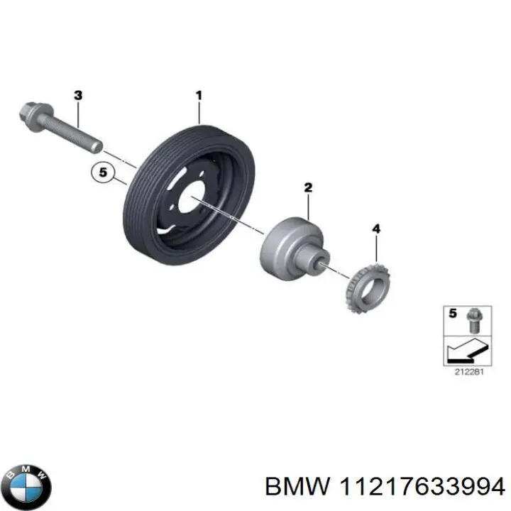 11217633994 BMW rueda dentada, cigüeñal