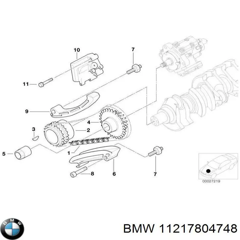 Comprar 11217804748 BMW Junta de tapa del tubo de llenado de aceite