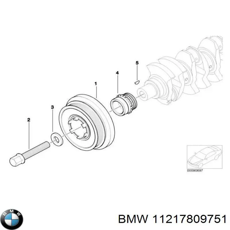 Piñón del cigüeñal BMW 11217809751 precio, desde 86,52 EUR