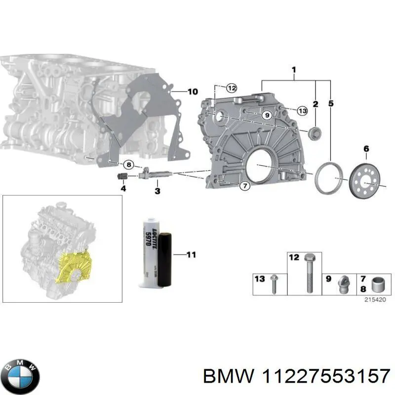Volante de motor para BMW 7 (F01, F02, F03, F04)
