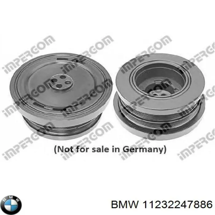 Polea dámper BMW 11232247886