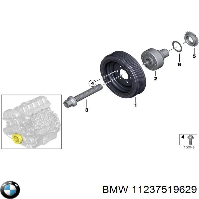 Polea del cigüeñal BMW 11237519629 precio, desde 207,13 EUR