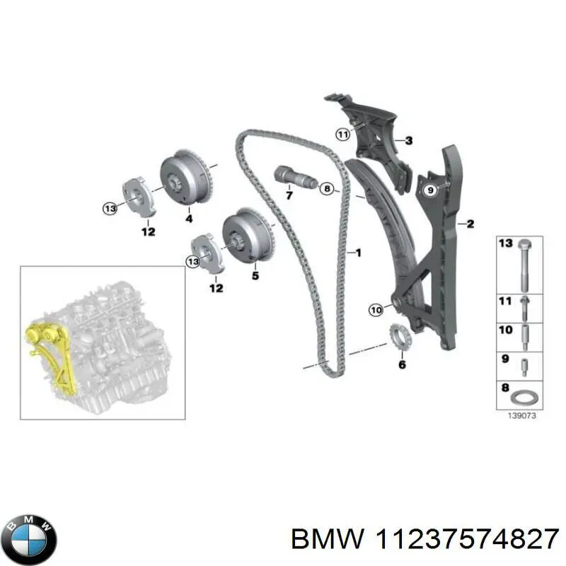 Cubo del cigüeñal BMW 11237574827 precio, desde 81,52 EUR