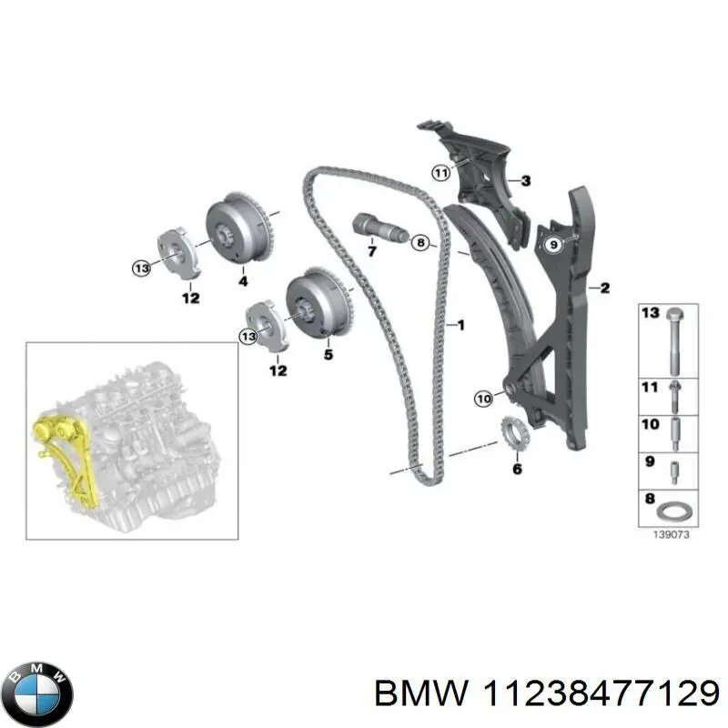 Comprar 11238477129 BMW La polea del cigüeñal