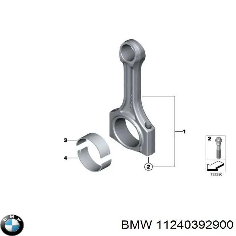 Biela del motor para BMW 7 (E65, E66, E67)