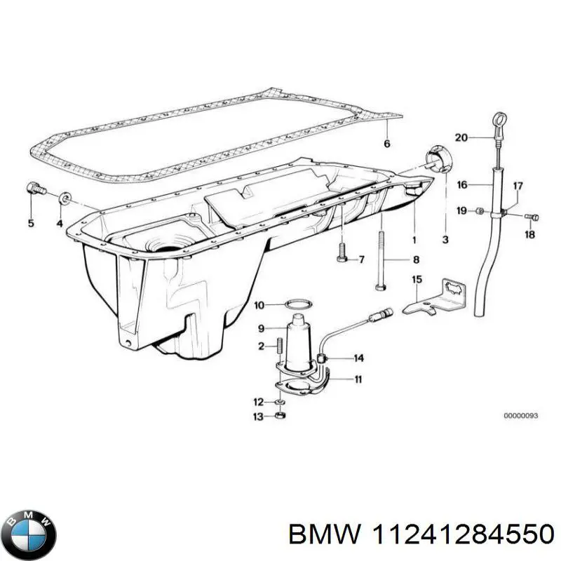 11241284550 BMW Juego de cojinetes de biela, estándar (STD)
